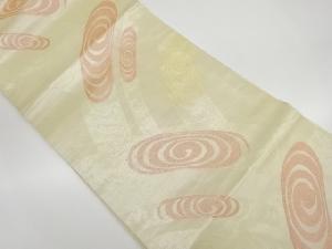 リサイクル　流水模様織出し名古屋帯